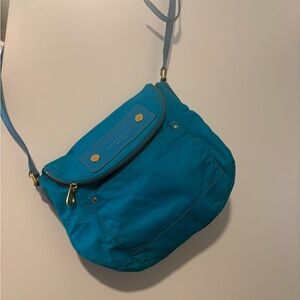Marc By Marc Jacobs Turquoise Blue Crossbody Bag with Gold Hardware
